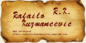 Rafailo Kuzmančević vizit kartica